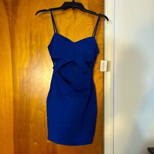Brand new royal blue mini dress